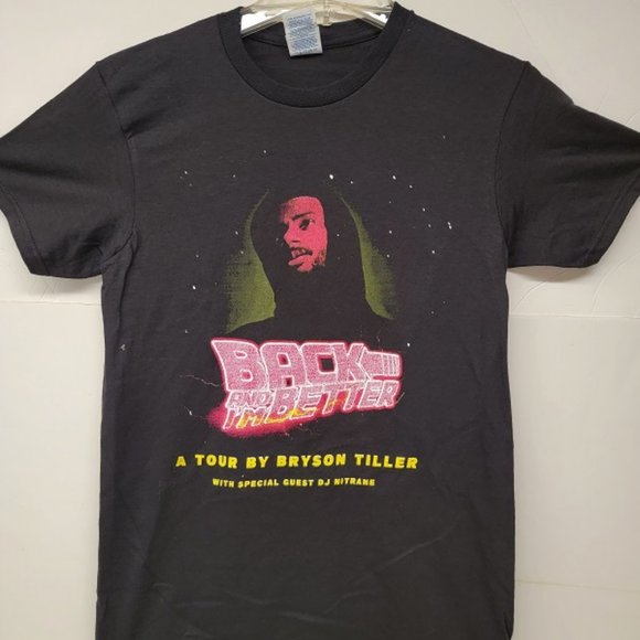Shirts Bryson Tiller 223 Back And Im Better Tour Shirt With Dj